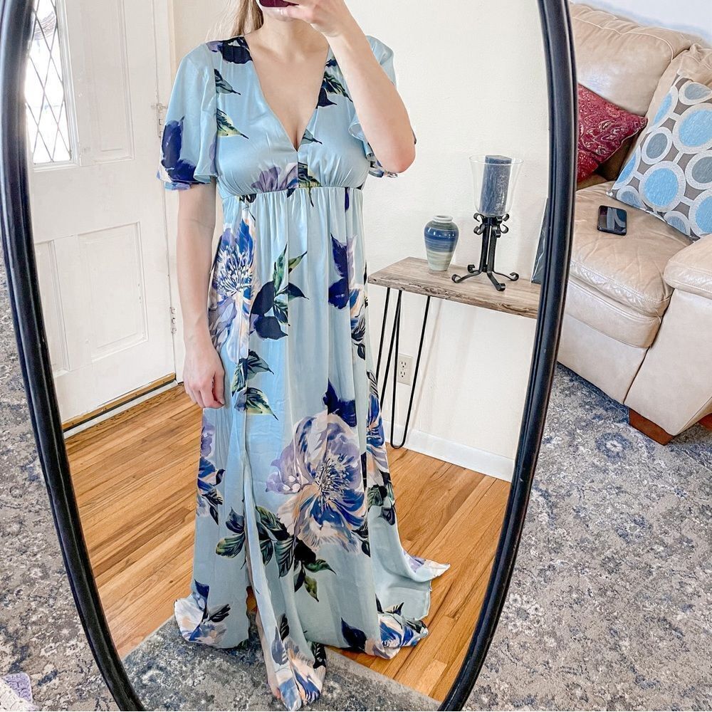 Show Me Your Mumu Faye Flutter Maxi Dress M - Picture 8 of 10
